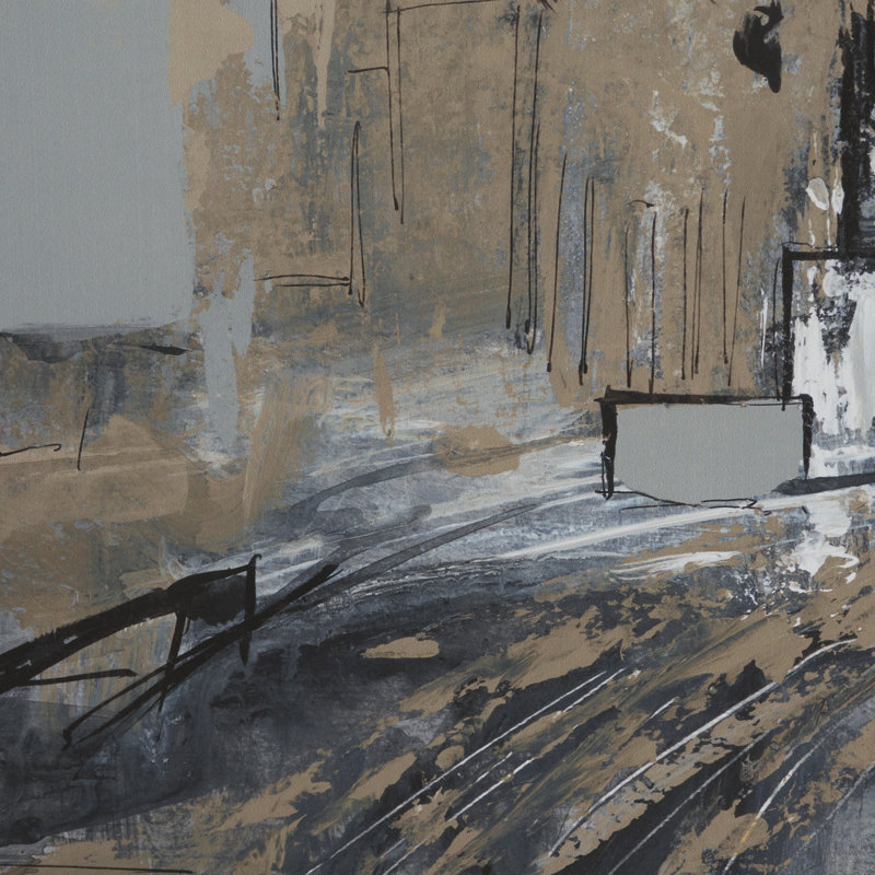 Œuvre encadrée 3 sous verre, Impression encadrée avec passe-partout 3B