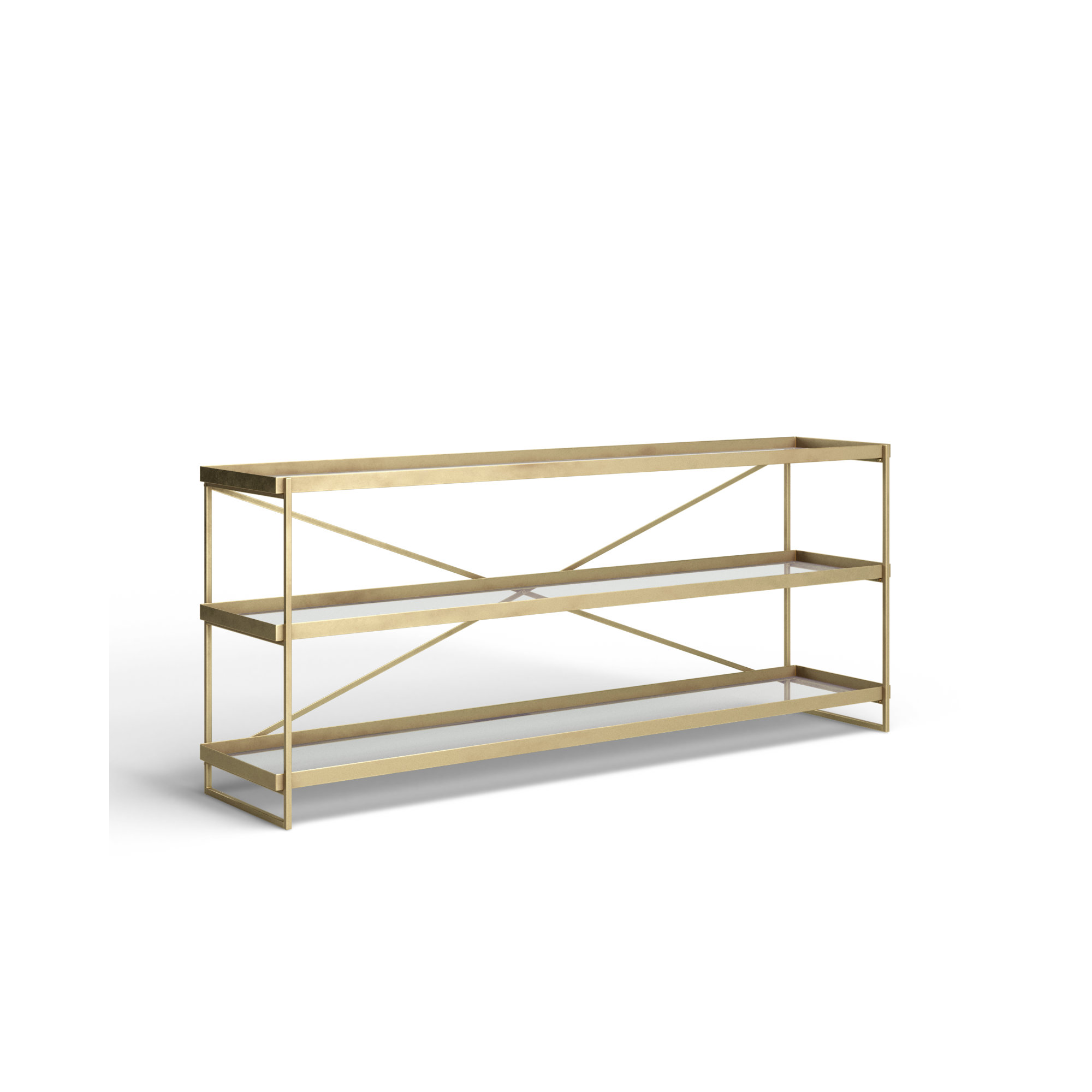 Lupita 16'' Console Table, 72 x 16 x 30, Gold