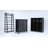 Acadian Solid Wood Transitional Low Storage Cabinet with Glass Doors and Adjustable Shelves-1127819324-1205136826