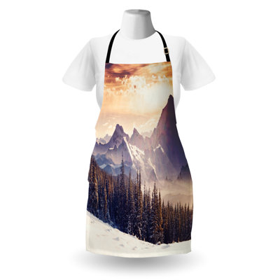 Multicolore East Urban Home Nature tablier unisexe hiver soir montagne adulte