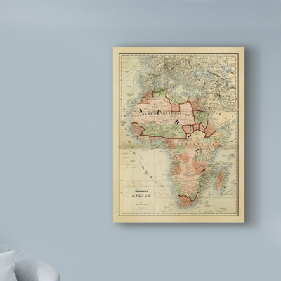 " Antique Map Of Africa " by Johnson