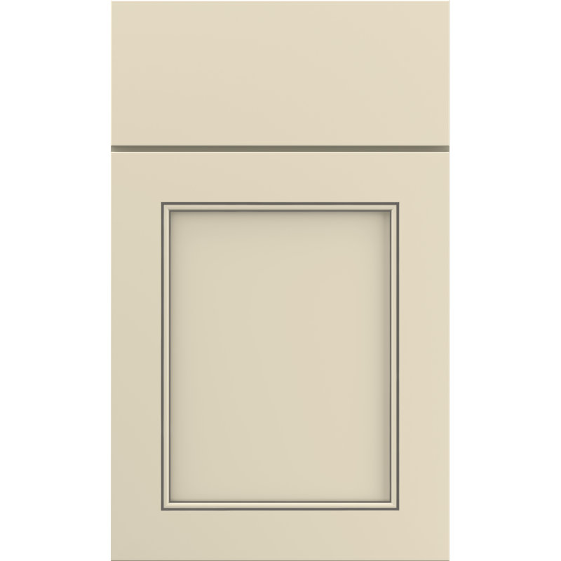 Dwelling Dryden Door Sample, Maple, Parchment w/Nickel Glaze
