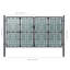 Crabtree Metal Door Fence Garden Mesh Gate with Lock Patio Fencing Terrace-87948117