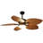 44"/52" Tropical plam Leaf Dimmable Ceiling Fan With Led Lights and Remote Control,Outdoor Waterproof Palm Leaf Ceiling Fan-746421010-746421004