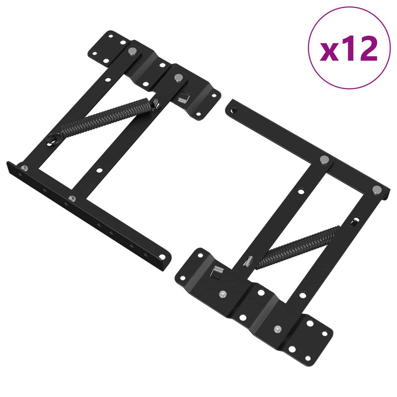 Vidaxl Bed Lift Mechanism Black Iron Furniture Storage Lifter Enhancement