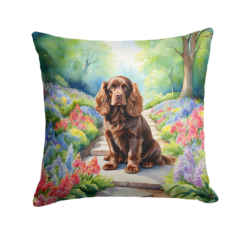 Coussin décoratif intérieur / extérieur Spring Path, H 18 po x l 18 po