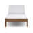 Cassia Outdoor Teak Wood Chaise Lounge , Cushion Included