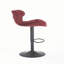 Ensemble de 2 tabourets de bar avec repose-pieds en poudre et base pivotante en velours à hauteur réglable et tabouret de bar simple
