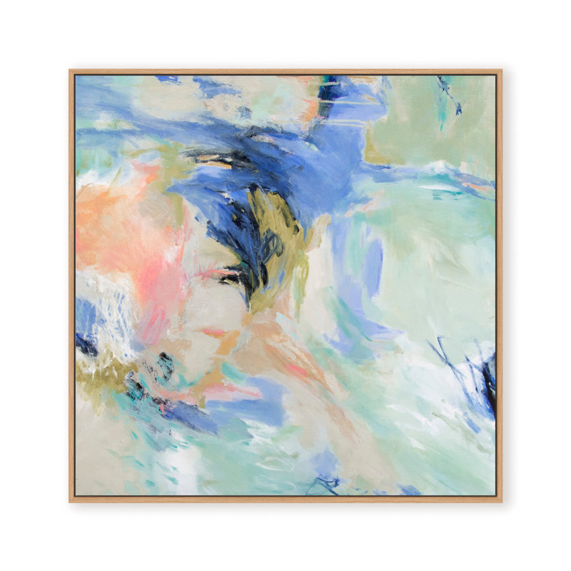 Yacht Club Blues Print by Patricia Schwimmer, Framed Canvas, 40" H x 40" W x 2.375" D, Beige