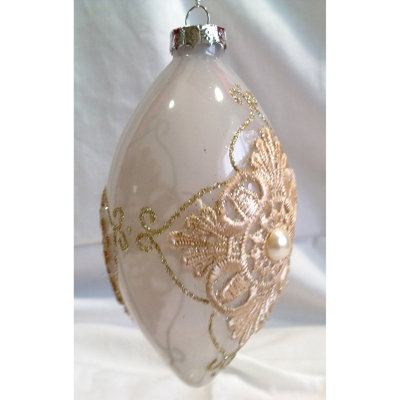 6'' Handmade Glass Holiday Shaped Ornament