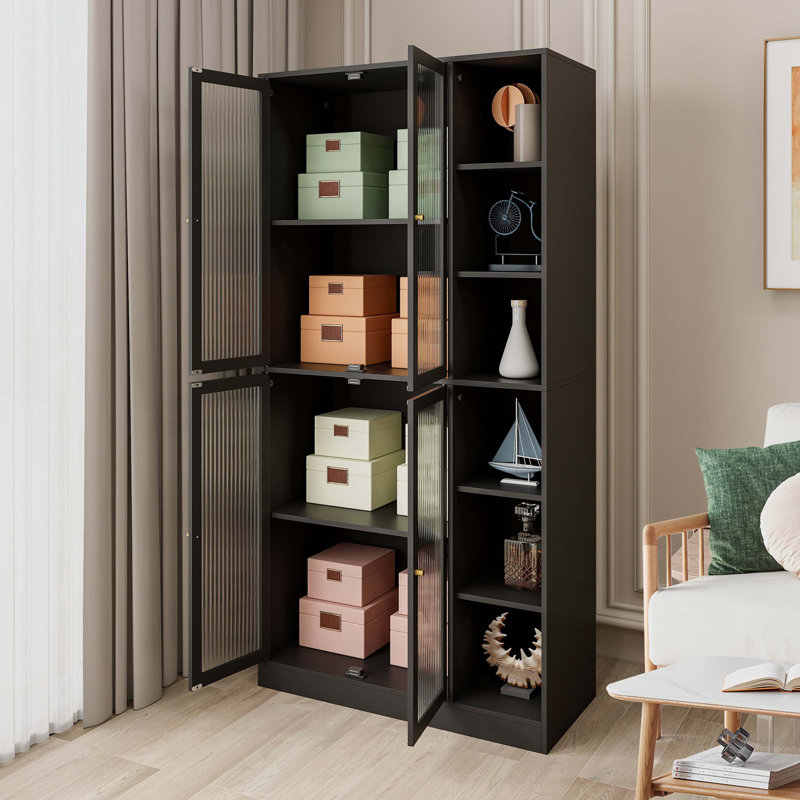 Armoire d'appoint Dockins, Noir, noir, noir, noir