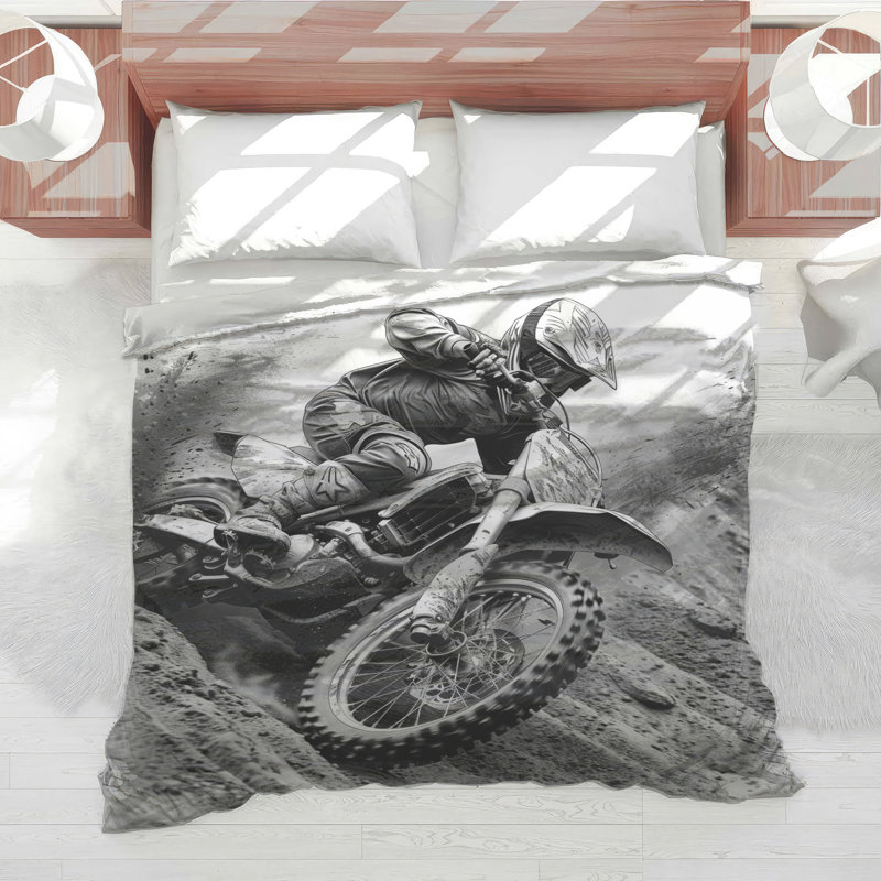 Édredon Motocross Bedding, Simple extra long