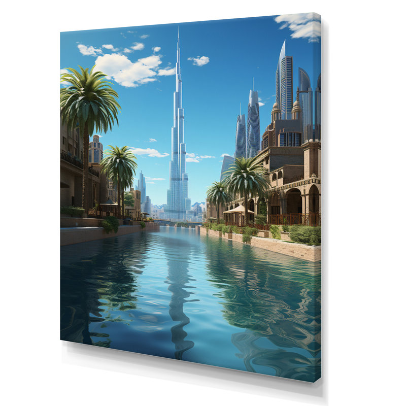 Cityscapes, reproduction d'art sur toile, H 32 po x l 16 po x P 1 po, Toile tendue