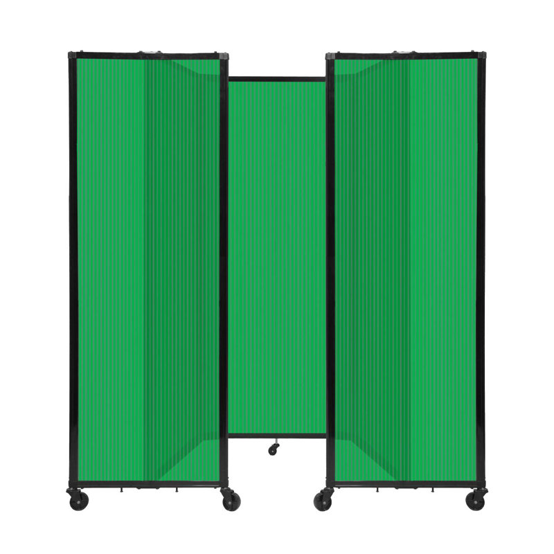 Cloison murale en polycarbonate 360, H 48 po x l 86 po x P 1 po, Vert