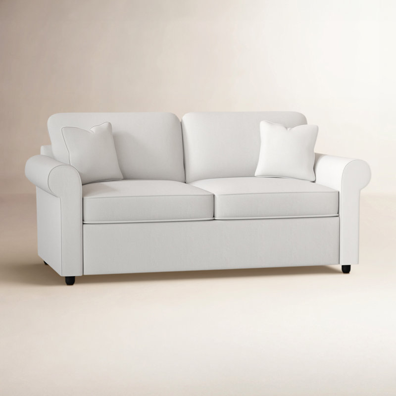 Warrington 76'' Upholstered Sleeper Sofa, Beat Sand Performance