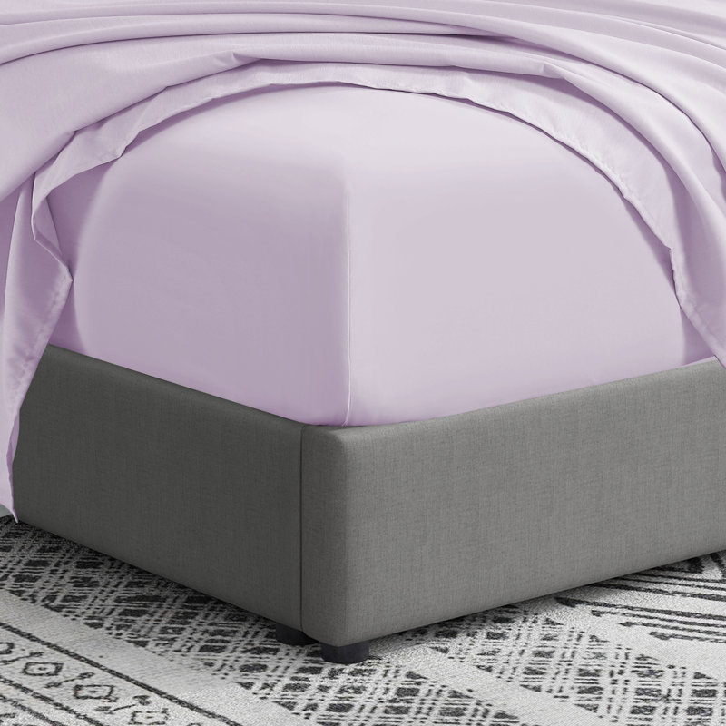 Ensemble de draps ultra doux Swift Home Essentials, microfibre, poches profondes jusqu’à 14 po, infroissable et facile d’entretien, pêche douce