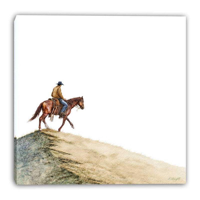 Art mural sur toile Desert Rider, L 30 po x H 30 po x P 1,5 po