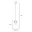 60 watts 1 lumière 10 po Luminaire suspendu sphérique en verre transparent-106721630