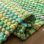 Tapis de couleur unie en coton recyclé tissé à plat Arlesey Montauk-597012092