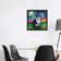 Tri-Color Corgi Night by Aja Trier - Floater Frame Painting on Canvas
