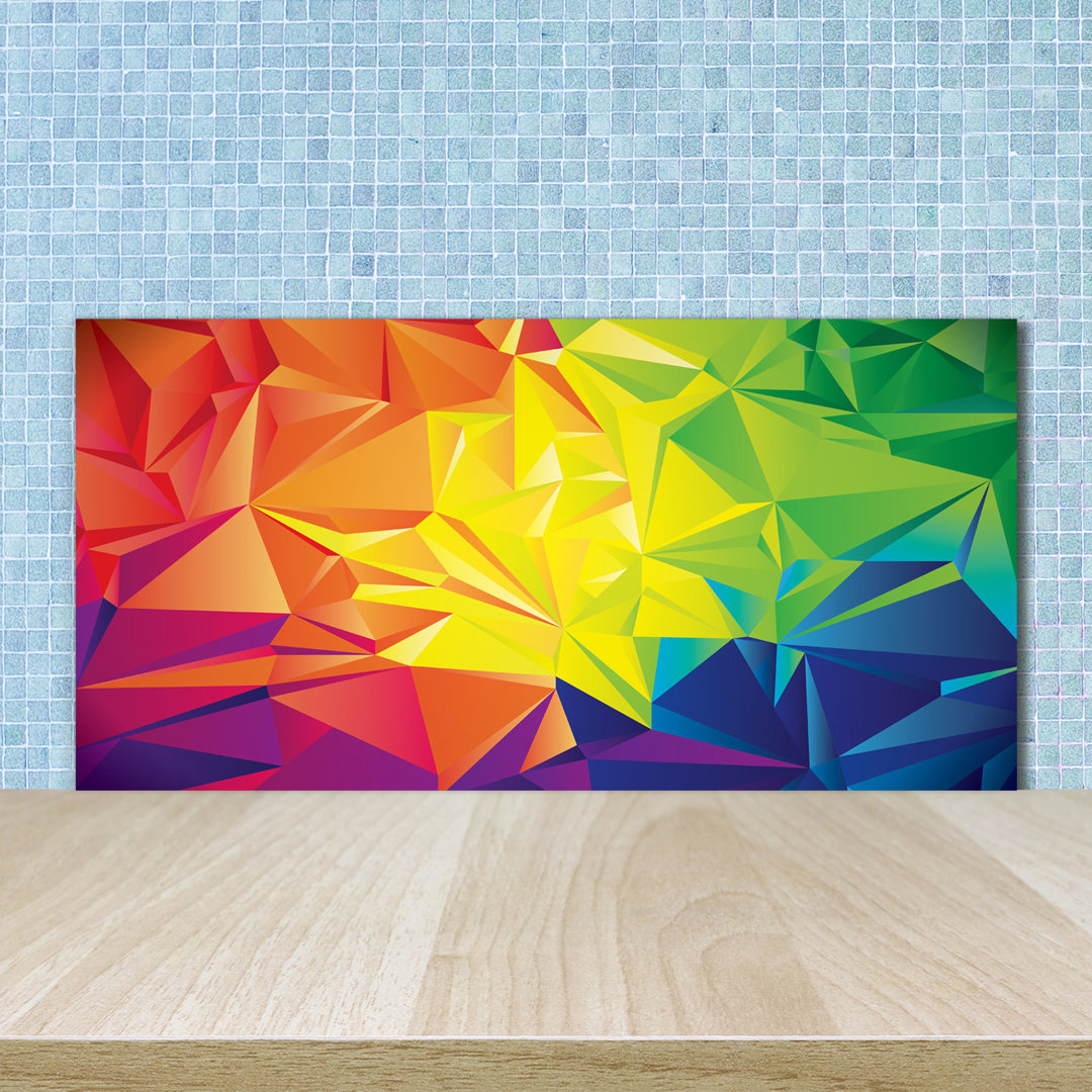 Abstract Background 50cm x 100cm Glass Panel