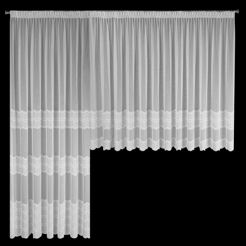 Anguila Sheer Curtain Single Panel, 250cm H x 200cm W