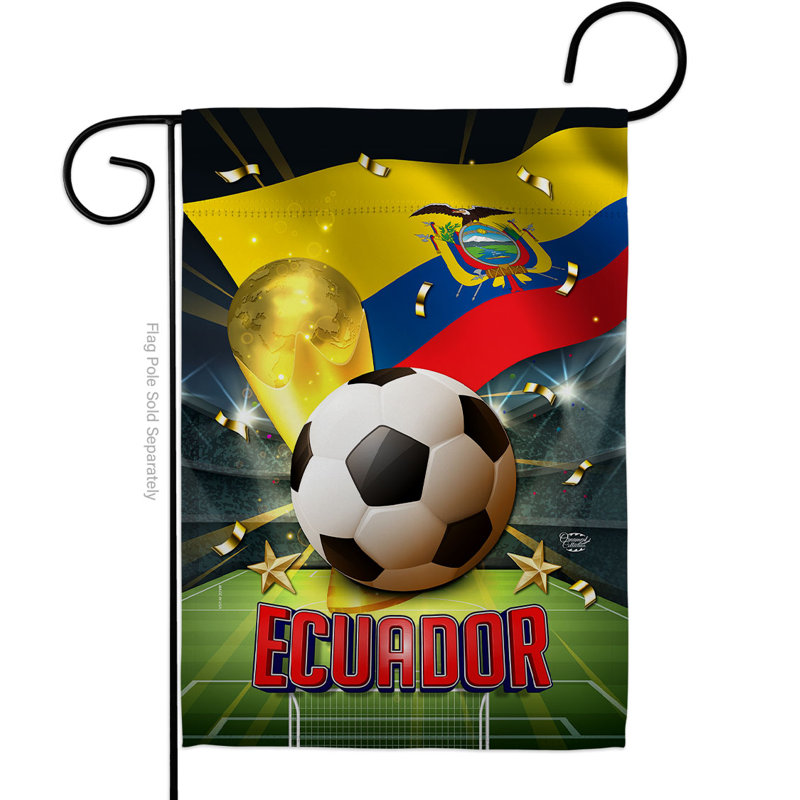 Drapeau de jardin en polyester Jasiri, H 18,5 po x l 13 po