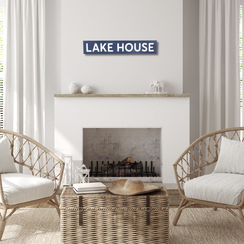 Handmade Wall Decor on Metal, Navy Blue