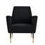 Chaise d'appoint rembourrée avec pieds dorés-857015070