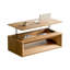 Table basse à plateau relevable 43,3 po en bois massif avec rangement caché-659366093