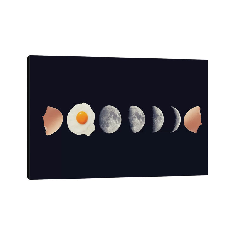Egg Phase 1 Piece Wall Art on Canvas, 45.72cm H x 66.04cm W x 3.81cm D, Wrapped Canvas