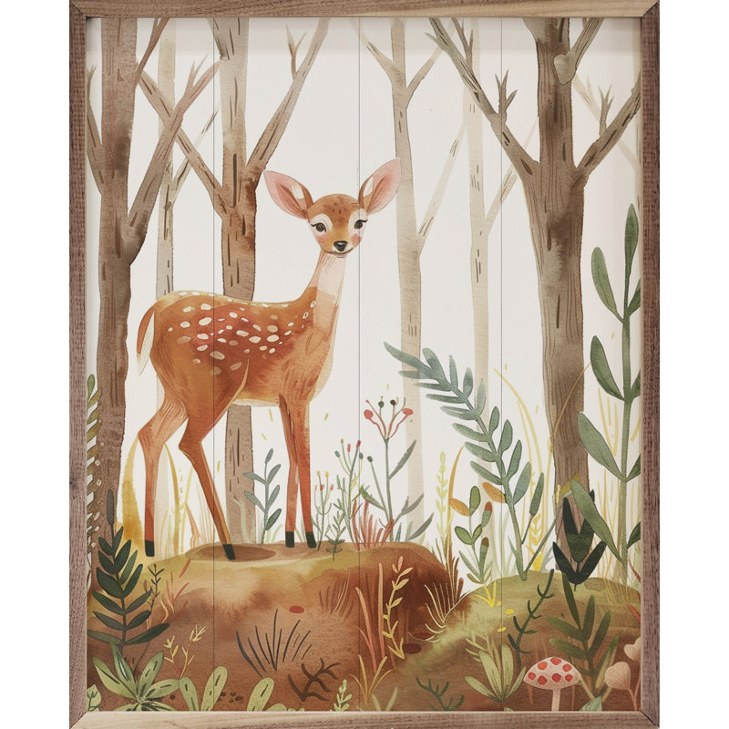 Cerf des bois, H 10 po x l 8 po x P 1,5 po