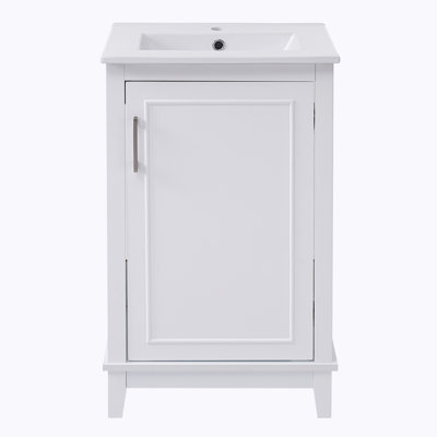 Sadako 20'' Single Bathroom Vanity with Ceramic Top