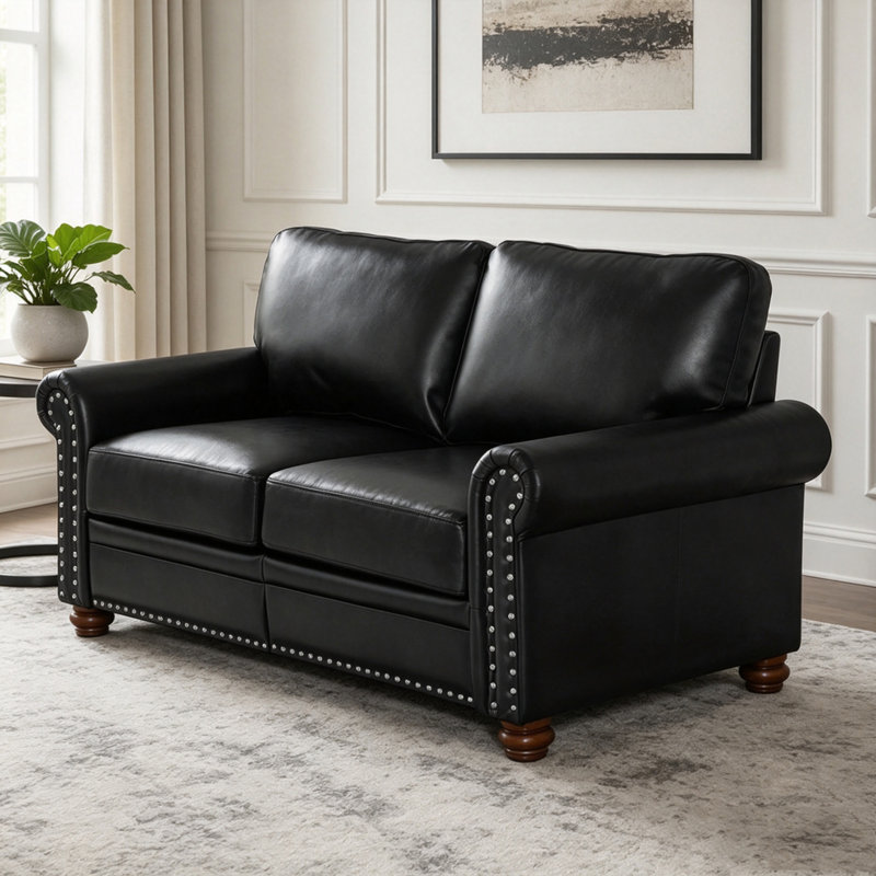 Causeuse de salon, 2, Black