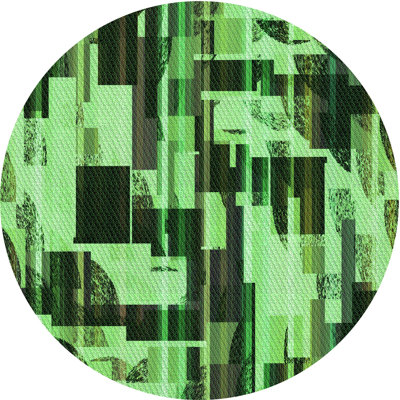 Tapis 100% à motifs lavables à la machine 2989 Pat3592-GRN