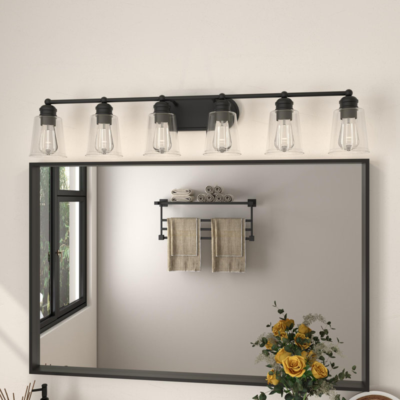 Knuth 6-Light Dimmable Steel Vanity Light
