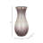  Sculptural Urn Glass Vase with Rim for Home Decor - Decorative Tall Flower Vase Accent for Shelf, or Living Room Table Styling - Brown & Ivory-737622002