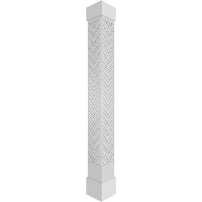 Gilcrest Square Non-Tapered with Standard Capital & Standard Base Fretwork Column