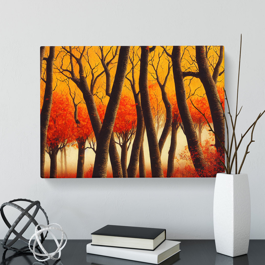 XXX-H1022-604X An Enigmatic Autumn Forest - Wrapped Canvas Print