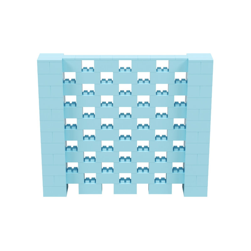 Ensemble mural Everblock, Bleu clair, H 72 po x l 84 po x P 12 po