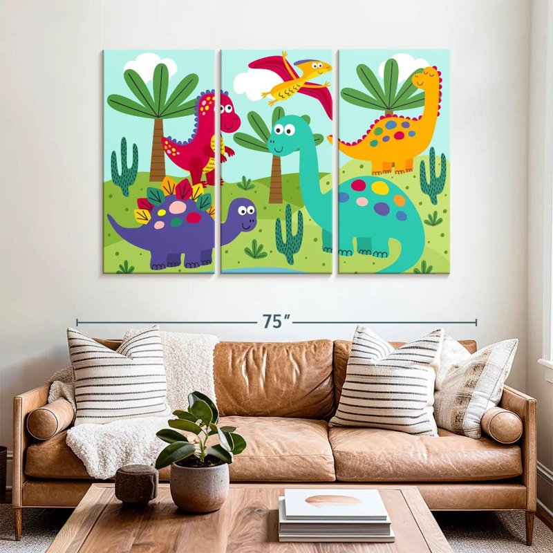 Dinosaures amis Ashelle, H 42 po x l 65 po