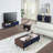 Duane 59'' Mid-Century Modern Sideboard with 7 Adjustable Shelves in Navy Blue-91028891