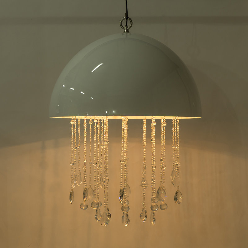 Luminaire suspendu en forme de dôme unique à 4 lumières Boyd