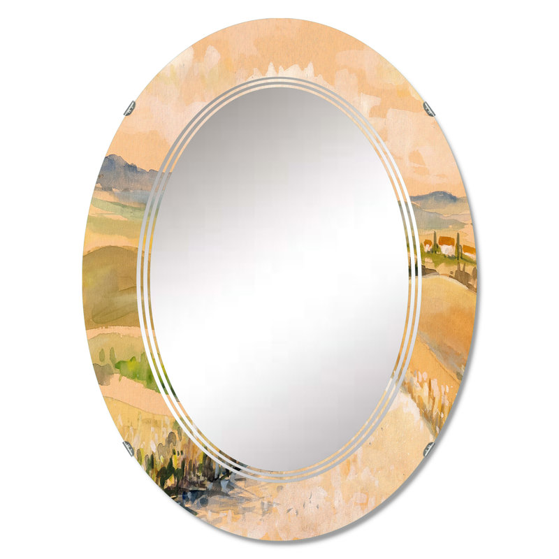Miroir mural campagne en Toscane - Italie, 36 po x 24 po