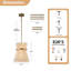 Luminaire suspendu 2 lumières unique