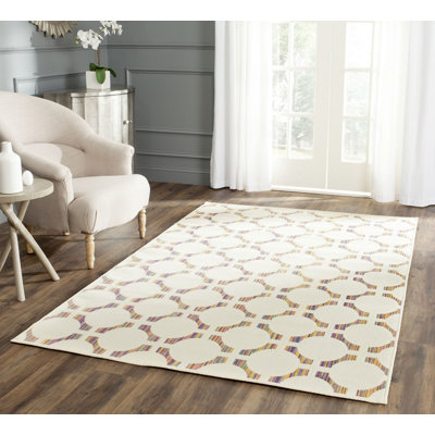 Geometric Hand Woven Indoor / Outdoor Area Rug
