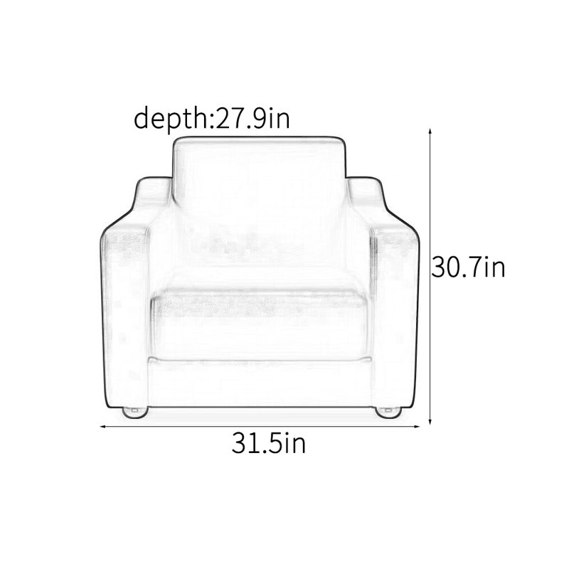 Chaise d'appoint simple et moderne