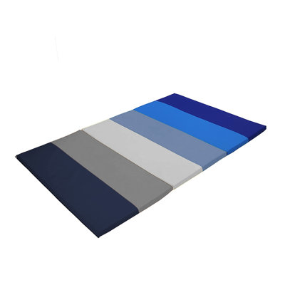 ECR4Kids SoftZone 6-Section Rainbow Runway Activity Mat, Folding Playmat