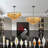 Crystal Drum Chandelier (Black)