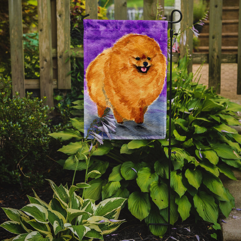 Drapeau de jardin à 2 côtés poméranie